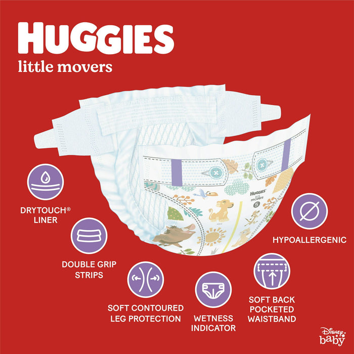 Huggies Little Movers Baby Diapers Size 5; 92 Count