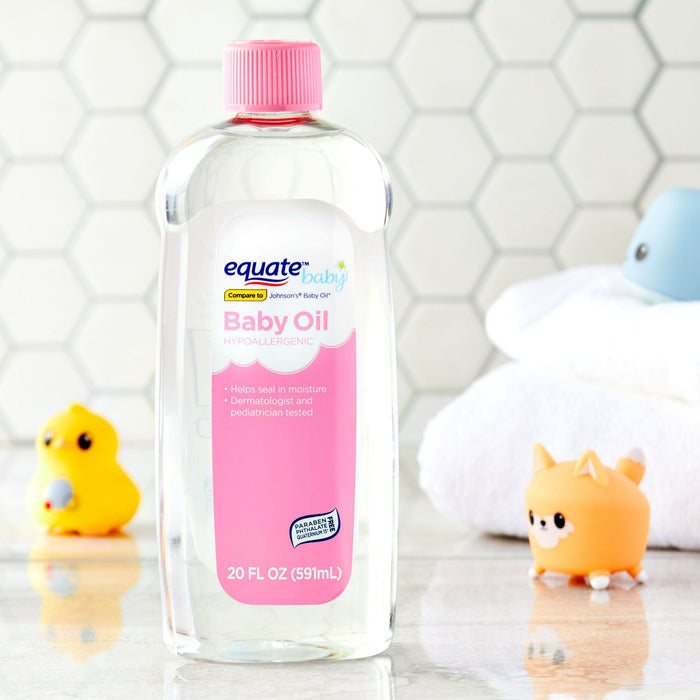 Equate Baby Hypoallergenic Baby Oil, 20 fl oz