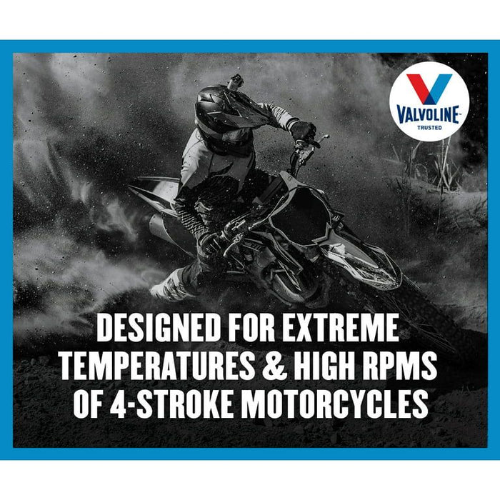 Valvoline 4-Stroke Motorcycle 10W-40 Conventional Motor Oil 1 QT