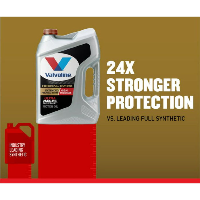 Valvoline Full Synthetic Extended Protection High Mileage 0W-20 Motor Oil, 5QT