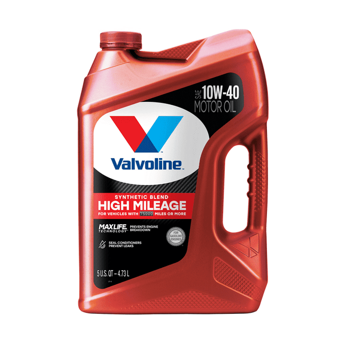 Valvoline MaxLife High Mileage 10W-40 Synthetic Blend Motor Oil 5 QT