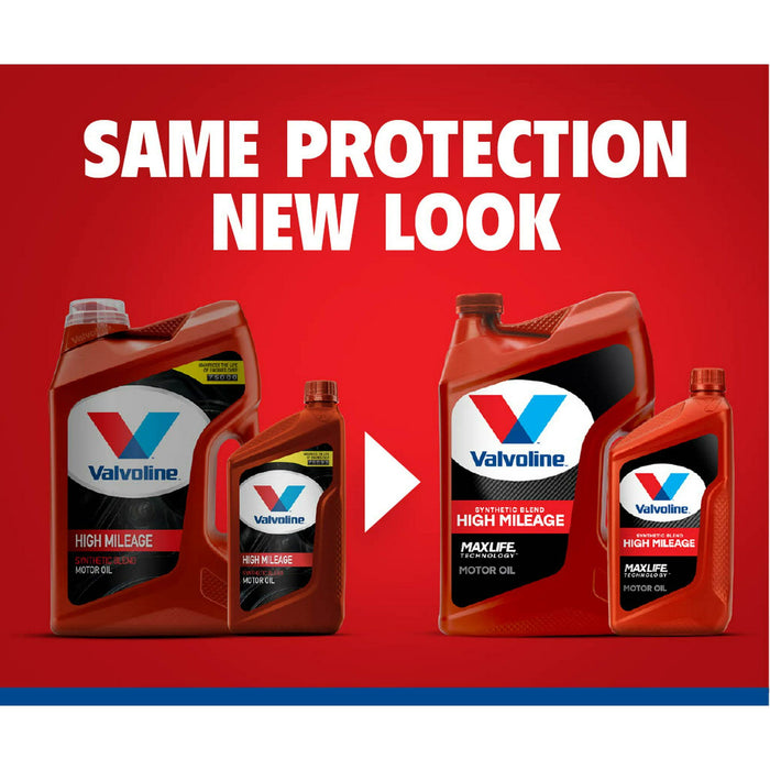 Valvoline High Mileage MaxLife 5W-20 Synthetic Blend Motor Oil 1 QT