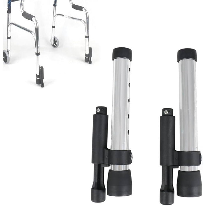 Walker Glide Skis with Brakes (1-Inch Tubing) - 1 Pair