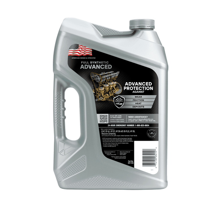 Valvoline Advanced Full Synthetic 10W-30 Motor Oil 5 QT, Case of 3