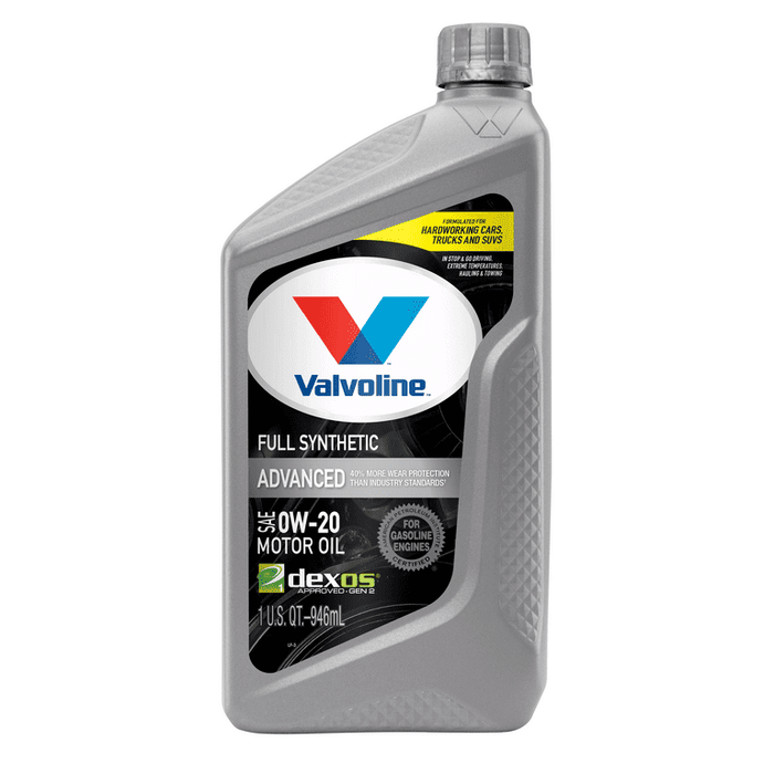 Valvoline Advanced Full Synthetic 0W-20 Motor Oil 1 QT