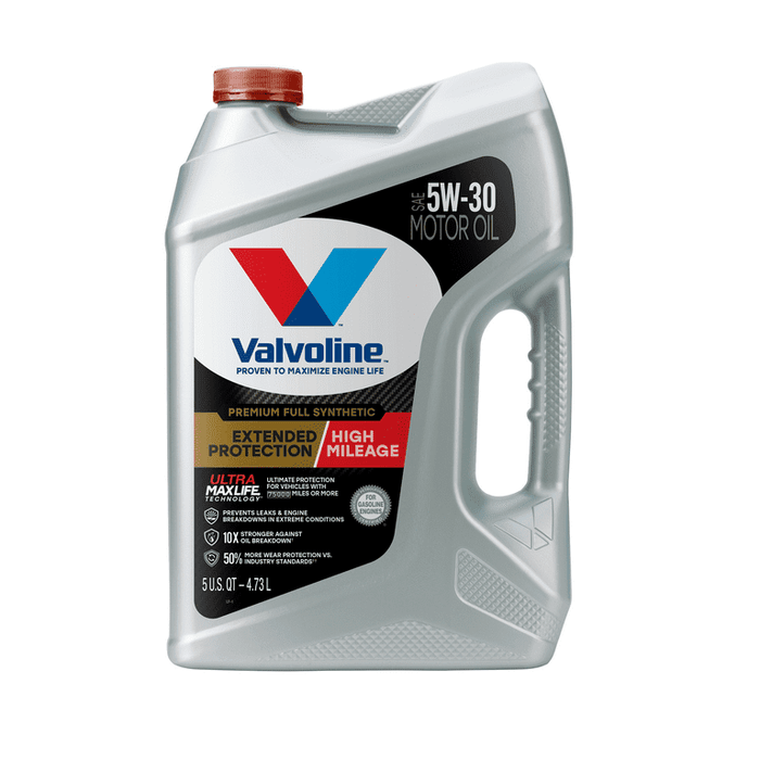 Valvoline Full Synthetic Extended Protection High Mileage 5W-30 Motor Oil, 5QT