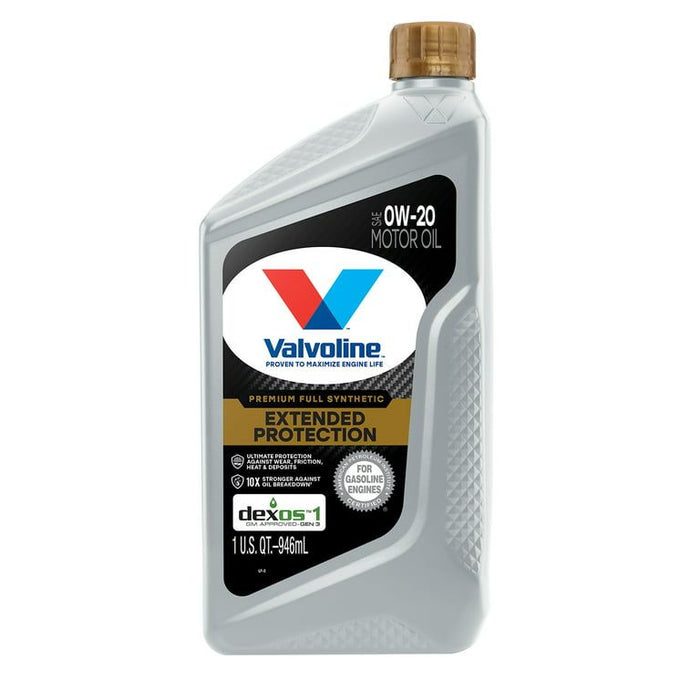 Valvoline Extended Protection Premium Full Synthetic 0W-20 Motor Oil 1 QT