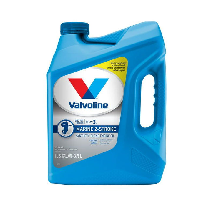 Valvoline 2-Cycle Marine TCW-3 Synthetic Blend Motor Oil 1 GA