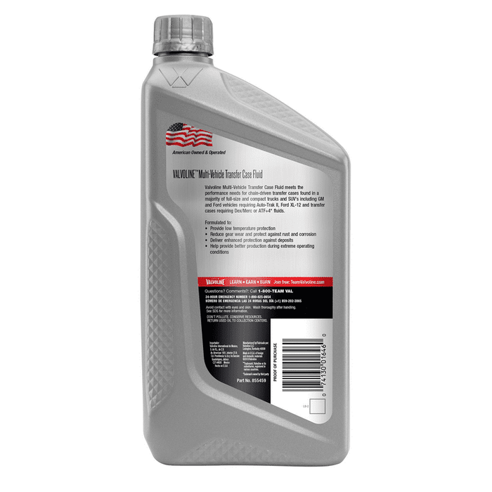 Valvoline Multi-Vehicle Full Synthetic Transfer Case Fluid (TCF) 1 QT