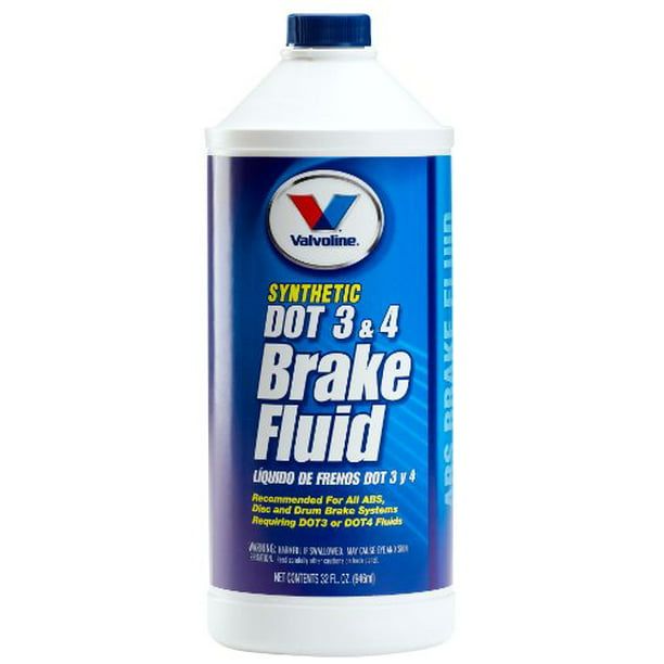 Valvoline 601458 Synthetic DOT 3 and DOT 4 Brake Fluid, 32 oz