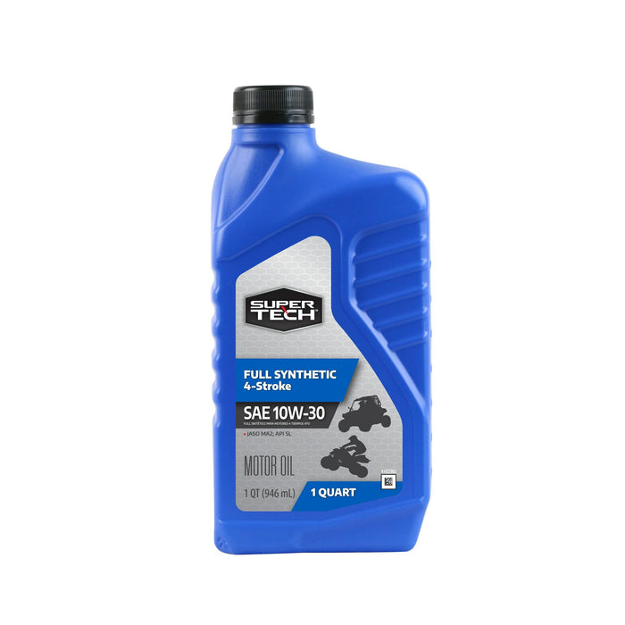 Super Tech Full Synthetic SAE 10W-30 4-Stroke ATV Motor Oil, 1 Quart