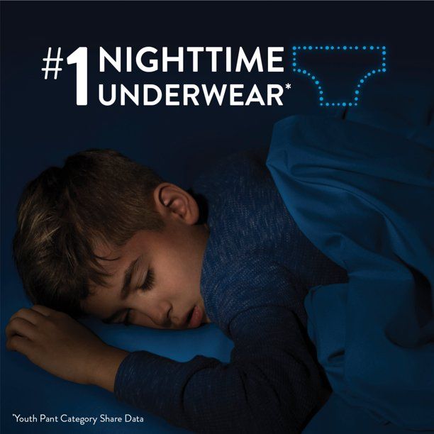 Goodnites Boys' Nighttime Bedwetting Underwear Size S/M, 44 Count