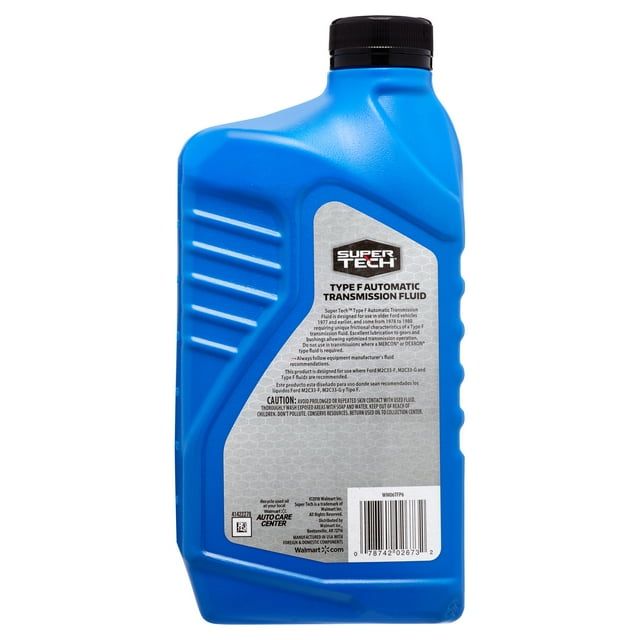 Super Tech Type F Automatic Transmission Fluid, 1 Quart