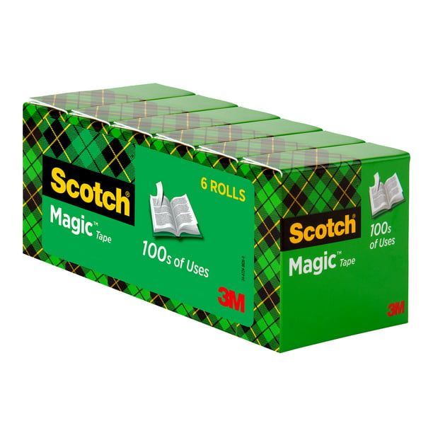 Scotch Magic Tape Refill, 3/4 in x 800 in, 6 Count