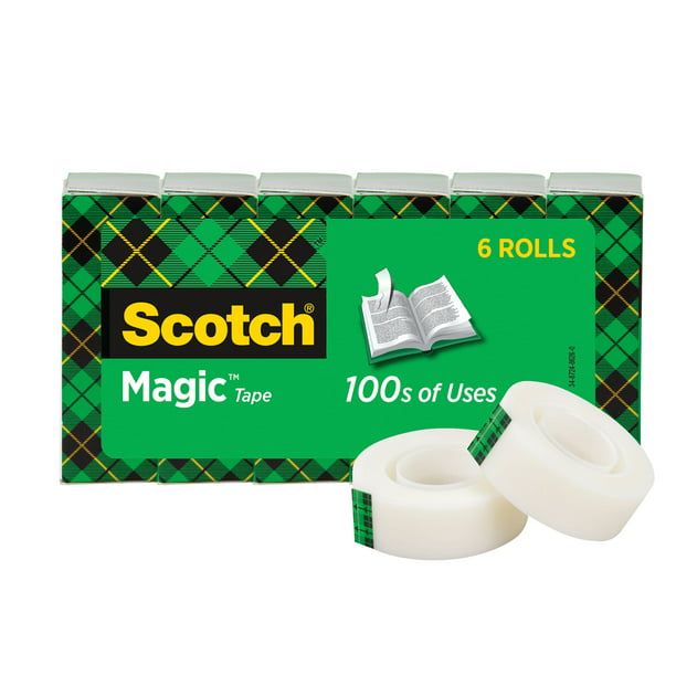 Scotch Magic Tape Refill, 3/4 in x 800 in, 6 Count