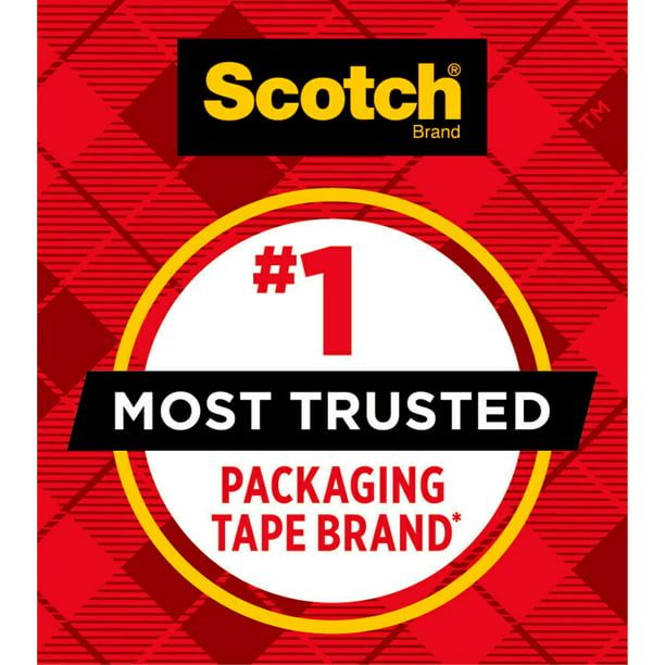 Scotch Heavy Duty Packaging Tape, Clear, 1.88 in. x 25.6 yd, 1 Total