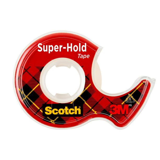 Scotch Super Hold Clear Tape Dispenser, 3/4 in x 650 in, 1 Dispenser