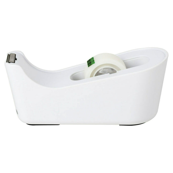 Scotch Tape Dispenser Includes Tape, White, .75 in x 350 in, 1 Dispenser