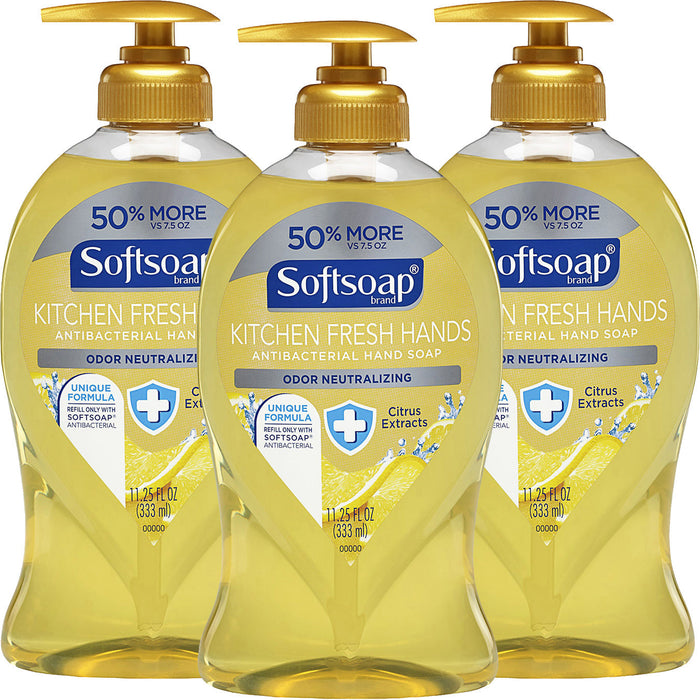 Softsoap Antibacterial Hand Soap Pump, Kitchen Fresh Hands – 11.25 Fl Oz