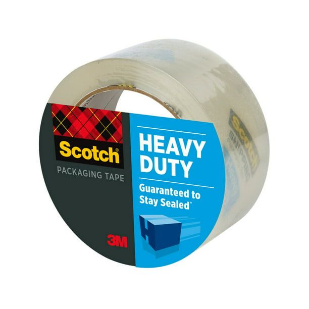 Scotch Heavy Duty Packaging Tape, 1.88" x 54.6 yd, Clear, 1 Roll