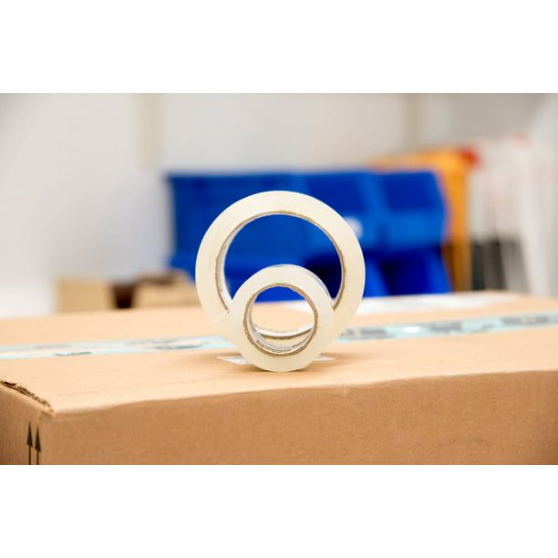 Scotch Reinforced Strength Shipping Strapping Tape, Clear, 1.88 in. x 360 in., 1 Dispenser