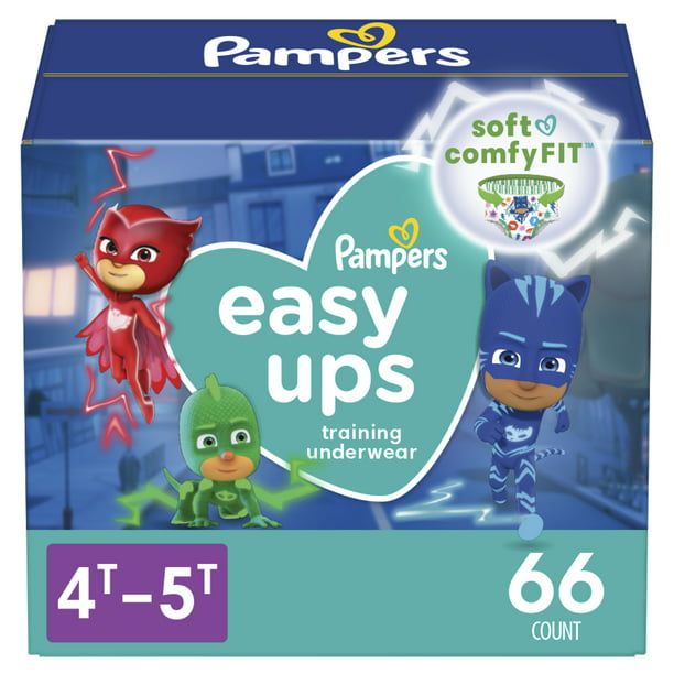 Pampers Easy Ups Male Training Pants Size 4T-5T, 66 Count