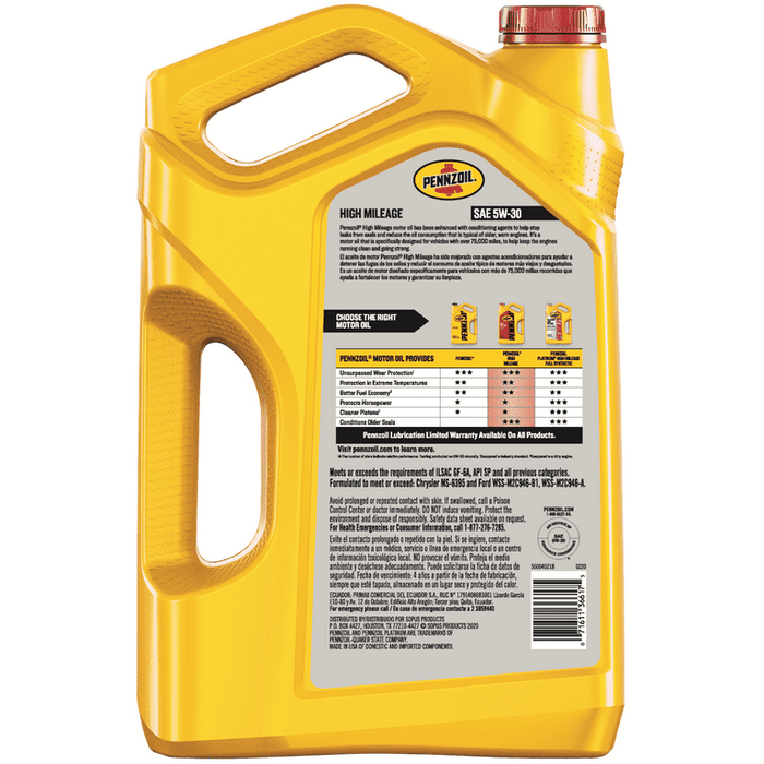 Pennzoil Platinum Full Synthetic 0W-20 Motor Oil, 1-Quart