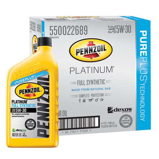 Pennzoil Platinum Full Synthetic 5W-30 Motor Oil, 1-Quart