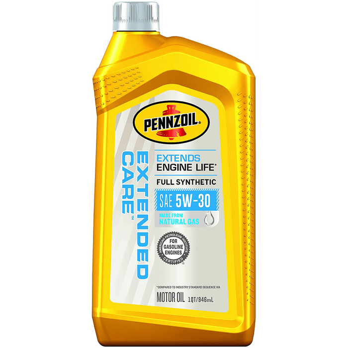 Pennzoil Extended Care Full Synthetic 5W-30 Motor Oil, 1 Quart