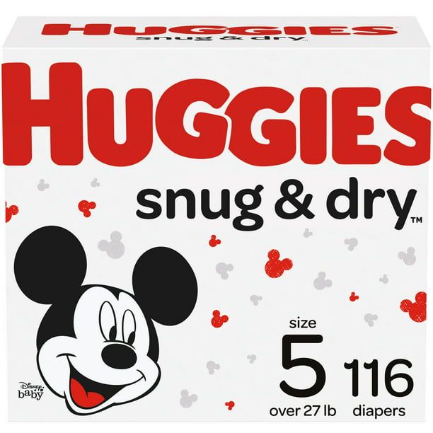 Huggies Snug & Dry Baby Diapers Size 5; Count 116