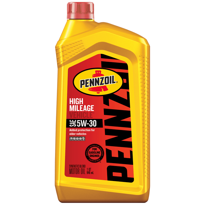 Pennzoil High Mileage 5W-30 Motor Oil for Vehicles over 75K Miles, 1 Quart