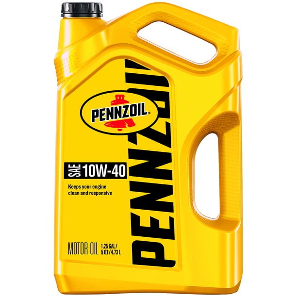 Pennzoil Conventional 10W-40 Motor Oil, 5-Quart