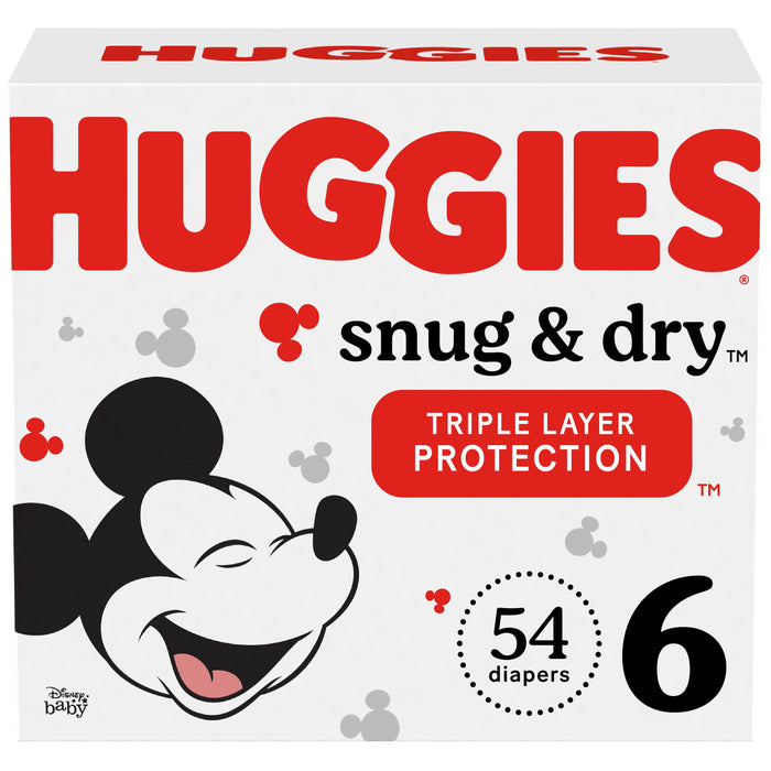 Huggies Snug & Dry Baby Diapers Size 6; Count 54