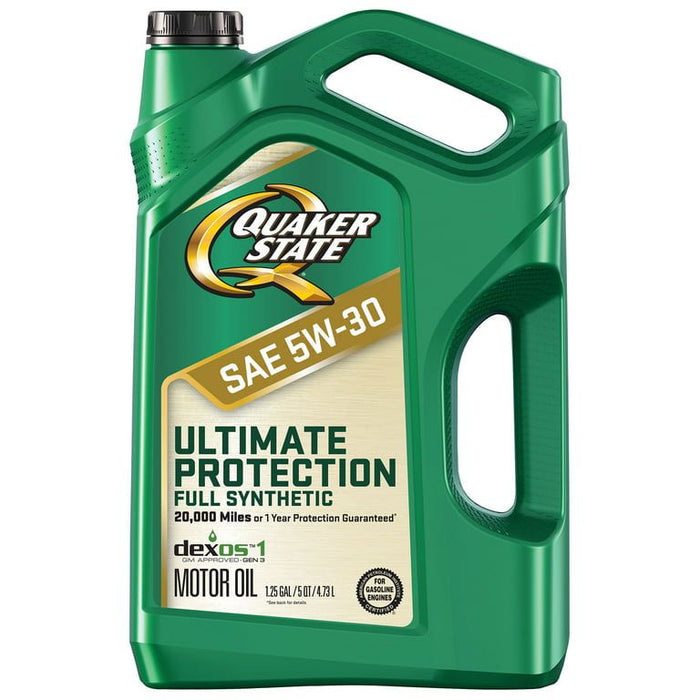 Quaker State Ultimate Protection Full Synthetic 5W-30 Motor Oil, 5 Quart