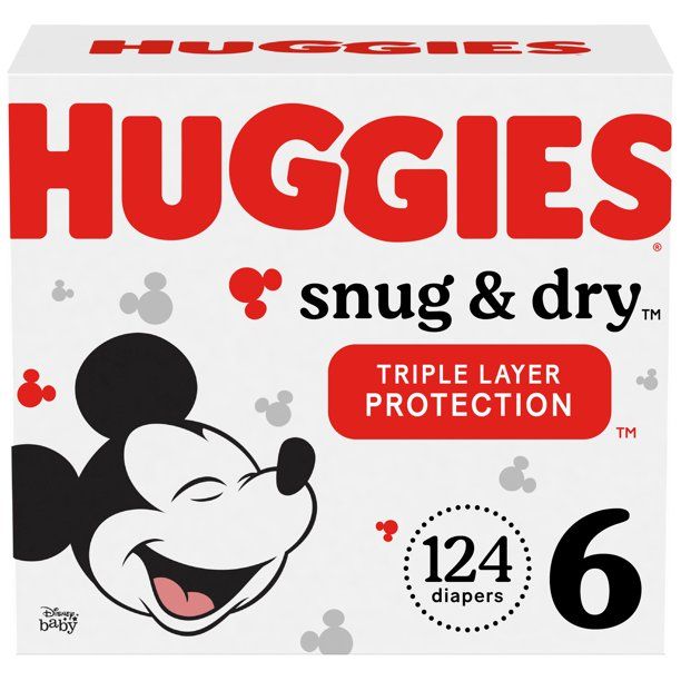 Huggies Snug & Dry Baby Diapers Size 6; Count 124