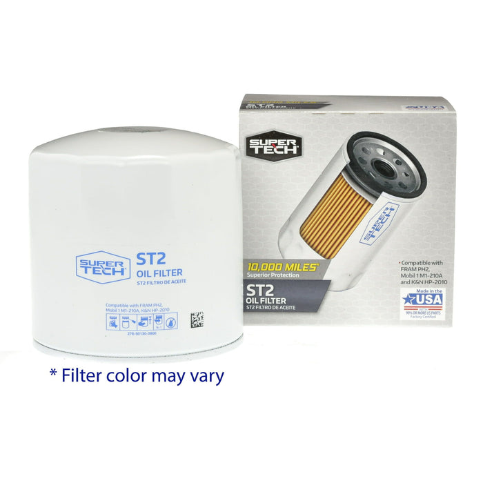 SuperTech 10,000 mile Protection Spin-on Oil Filter, ST2