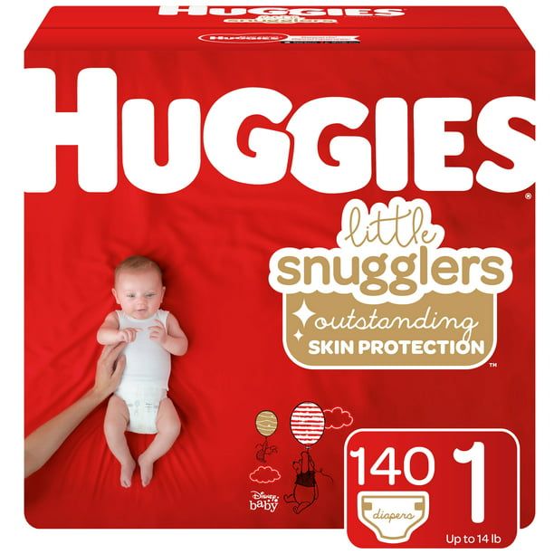 Huggies Little Snugglers Baby Diapers Size 1; Count 140