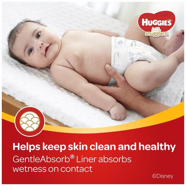 Huggies Little Snugglers Baby Diapers Size 2; Count 124