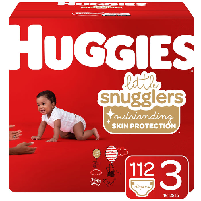 Huggies Little Snugglers Baby Diapers Size 3; Count 112