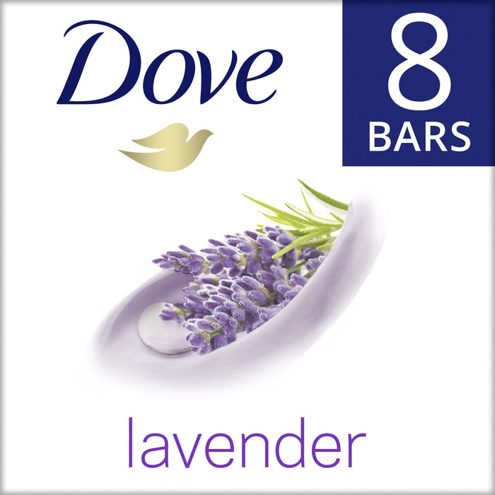 D ove Relaxing Lavender More Moisturizing Beauty Bar 3.75 oz, 8 Bars