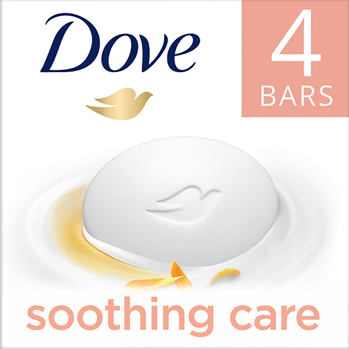 D ove Soothing Care Moisturizing Beauty Bar with Calendula Oil, 424 gram