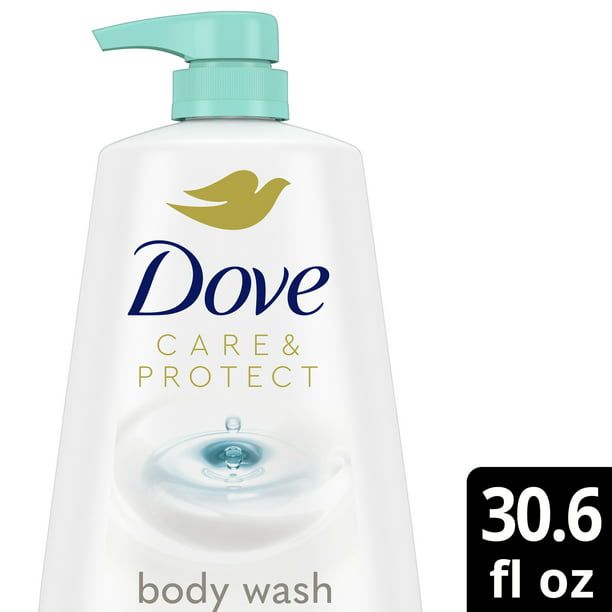 Dove Care & Protect Antibacterial Liquid Body Wash with Pump, 30.6 oz