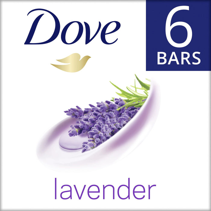 D ove Relaxing Lavender Beauty Bar 3.75 oz, 6 Bar