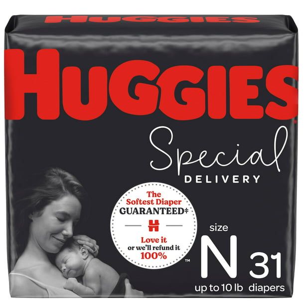 Huggies Special Delivery Hypoallergenic Baby Diapers Size Newborn; 31 Count