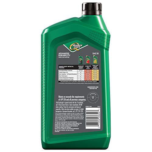 Quaker State Conventional 30W HD Motor Oil, 1 Quart