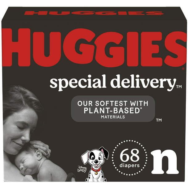 Huggies Special Delivery Hypoallergenic Baby Diapers Size Newborn; 68 Count