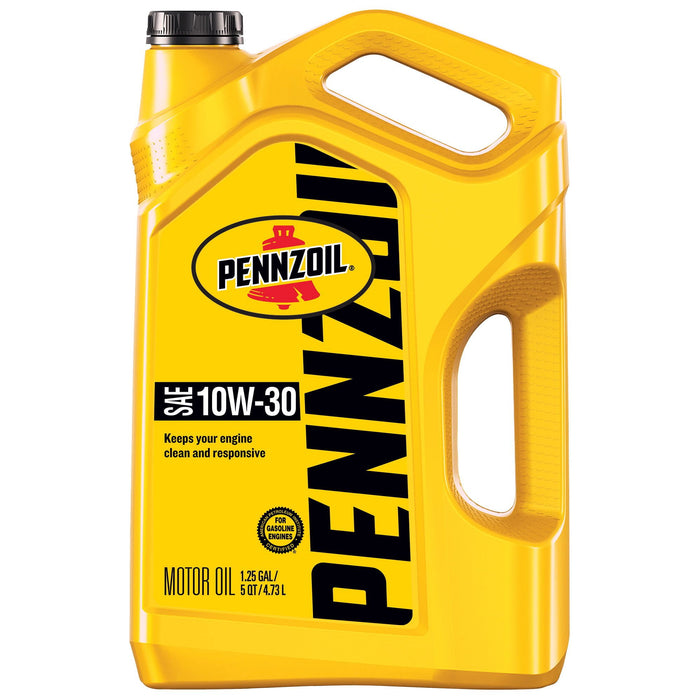 Pennzoil Conventional 10W30 Motor Oil, 5 qt with Bonus 1 Quart