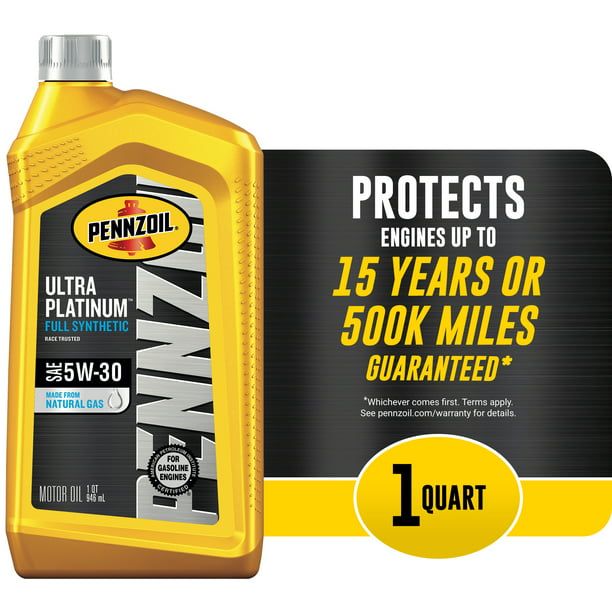 Pennzoil Ultra Platinum 5W-30 Full Synthetic Motor Oil, 1 Quart