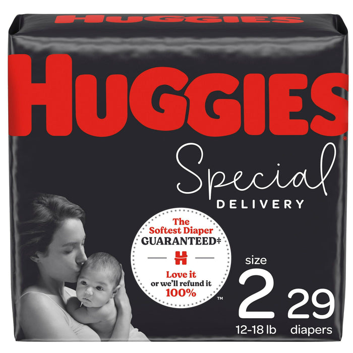 Huggies Special Delivery Hypoallergenic Baby Diapers Size 2; 29 Count