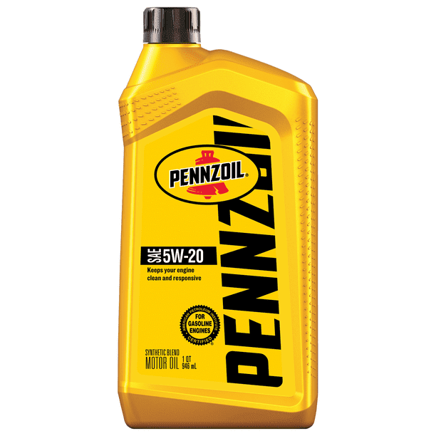 Pennzoil Synthetic Blend 5W-20 Motor Oil, 1-Quart